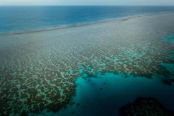Great Barrier Reef, Queensland, Australia. Aerial View