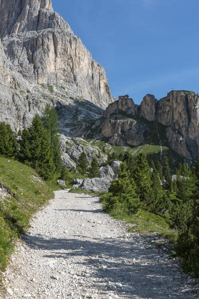Vajolet refuge in a summer day. Dolomites, Italy