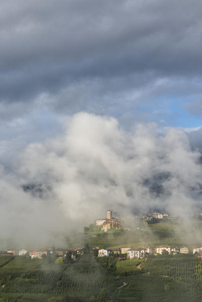 Italy, Trentino Alto Adige, Non valley, Valer castle in the Clouds