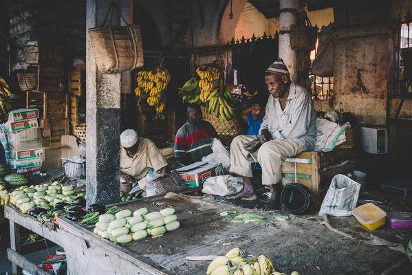 East Africa, Tanzania, Zanzibar, Stone Town fruit market