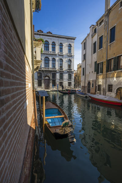 Venice, Veneto, Italy. The iconic gondola in Venice