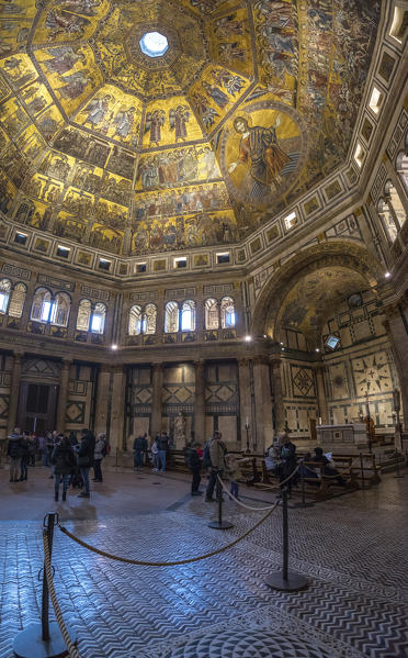 Florence, Tuscany, Italy. The Baptistery of Saint John (Battistero di San Giovanni).