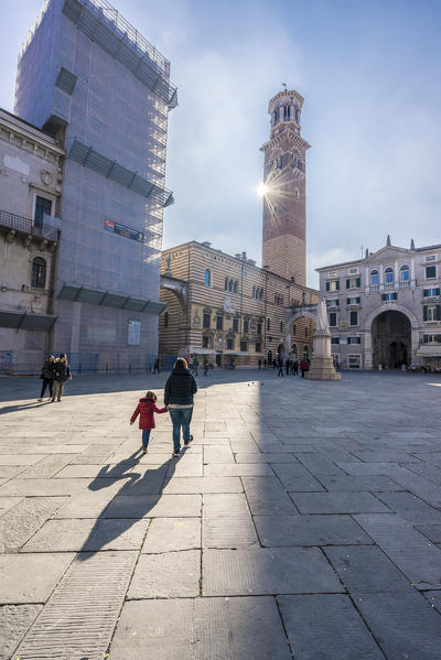 Verona, Veneto, Italy. Piazza dei Signori