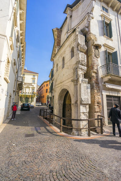 Verona, Veneto, Italy. Porta Leoni