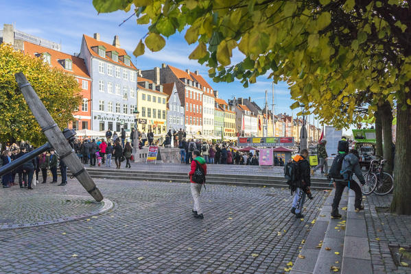 Copenhagen, Hovedstaden, Denmark, Northern Europe. The colored houses of Copenaghen