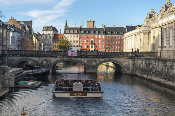 Copenhagen, Hovedstaden, Denmark, Northern Europe. Typical caln of Copenhagen