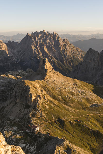 Sesto/Sexten, Dolomites, South Tyrol, province of Bolzano, Italy. View from the summit of Monte Paterno/Paternkofel 