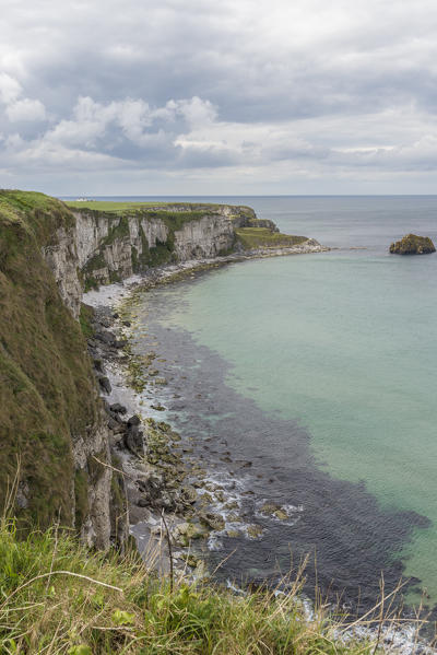 The Carrick a Rede Rope Bridge, Northern Ireland, Antrim, Ballycastle, Ballintoy, United Kingdom.