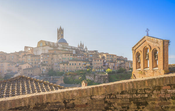 Siena, Tuscany, Italy, Europe. View of the Siena Cathedral