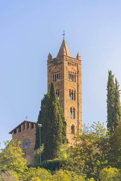 Siena, Tuscany, Italy, Europe. View of Basilica di San Clemente