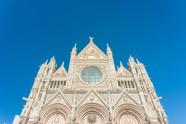 Siena, Tuscany, Italy, Europe. Siena Cathedral facade