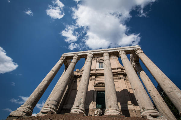 Rome, Lazio, Italy, Imperial fora, Tempio di Antonino e Faustina