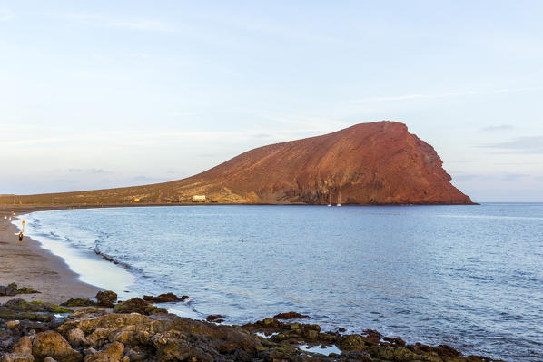 Spain,Canary Islands,Tenerife,sunset at La Tejita beach