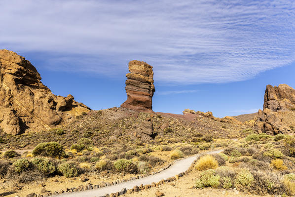 Spain,Canary Islands,Tenerife,Teide National Park,Chinchado rock