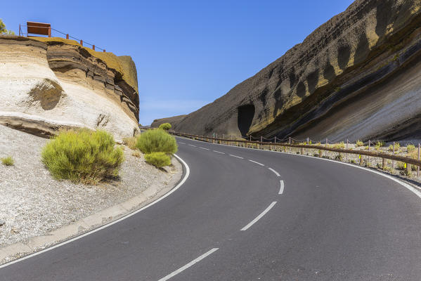 Spain,Canary Islands,Tenerife,Teide National Park,the formation known as La Tarta del Teide