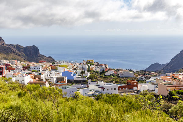 Spain,Canary Islands,Tenerife,view of the village of Tamaimo