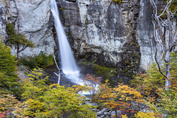 Argentina,Patagonia,Santa Cruz Province Los Glaciares National Park,view of the Chorillo del Salto waterfall