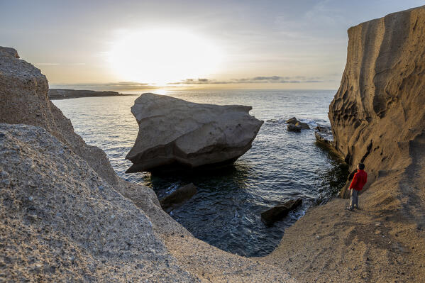 Spain,Canary Islands,Tenerife,Santa Cruz de Tenerife,natural formation of volcanic tuff in San Miguel de Tajao (MR)