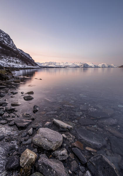 Sunset at Kåfjord,Troms,Norway,Europe