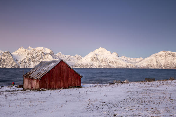 Dawn at Kåfjord,Troms,Norway,Europe