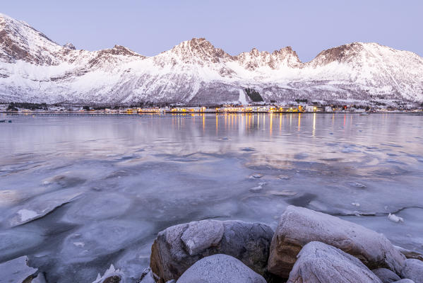 Dawn at Senjahopen,Berg,Senja,Norway,Europe