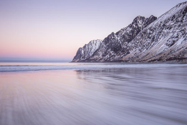 Dawn at Ersfjord,Berg,Senja,Norway,Europe
