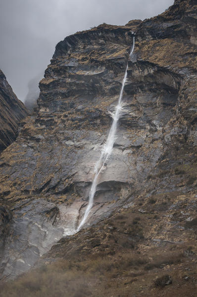 Himalayan waterfall,Annapurna region,Nepal, Asia
