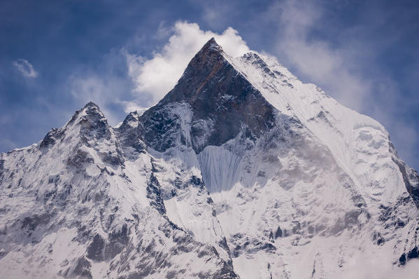 Machapuchare mountain viewed from Annapurna Base Camp,Annapurna region,Nepal, Asia