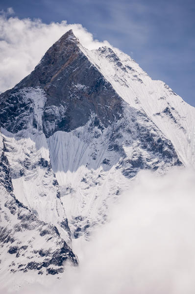 Machapuchare mountain viewed from Annapurna Base Camp,Annapurna region,Nepal, Asia