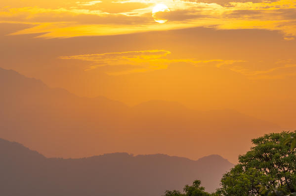 Sunrise from the village of Pothana,