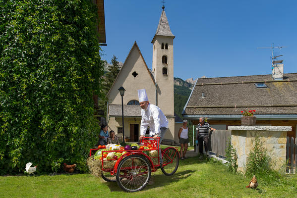 Europe,Italy,Dolomites,Trentino,Fassa valley.
Val di Fassa lifestyle