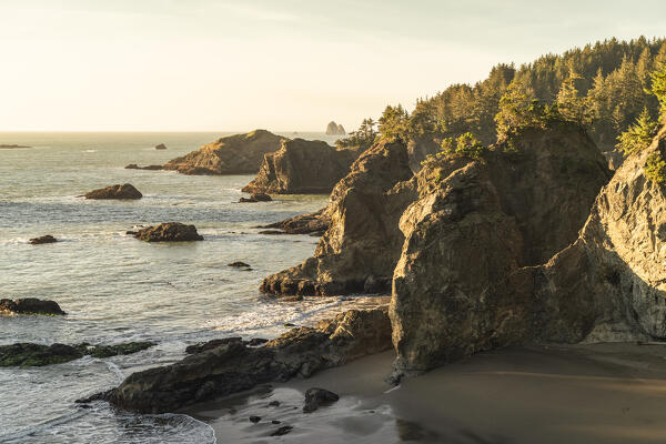 Landscape at Second Beach, part of the Samuel H. Boardman Scenic Corridor State Park. Brookings, Curry county, Oregon, USA.