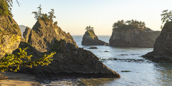 Landscape at Second Beach, part of the Samuel H. Boardman Scenic Corridor State Park. Brookings, Curry county, Oregon, USA.