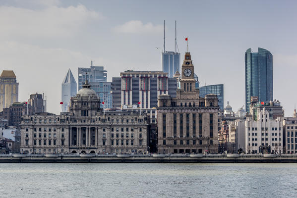 The Bund / Colonial Buildings / Historical 1920's Architecture, Shanghai, China