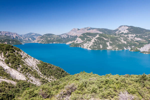France, Provence, lac de Serre Poncon