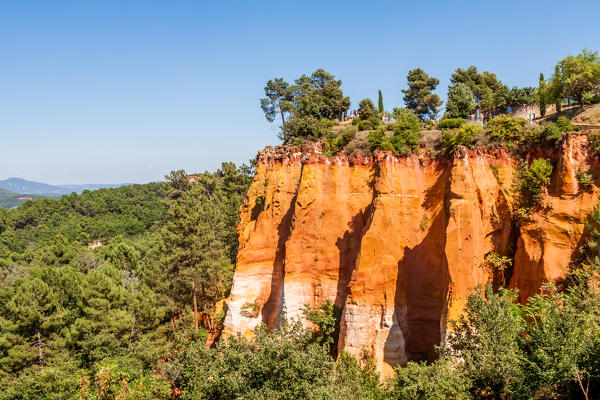 France, Provence Alps Cote d'Azur, Vaucluse, Roussillon. ochre mines