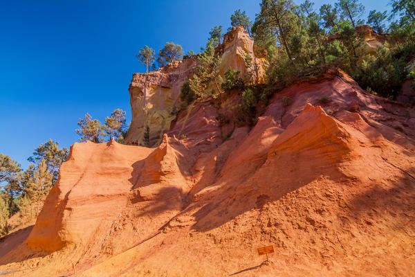 France, Provence Alps Cote d'Azur, Vaucluse, Roussillon. ochre mines