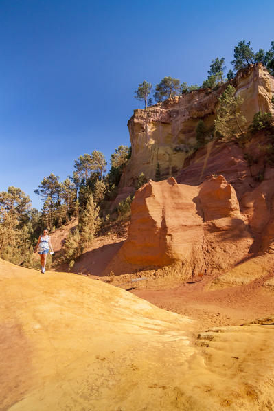 France, Provence Alps Cote d'Azur, Vaucluse, Roussillon. ochre mines