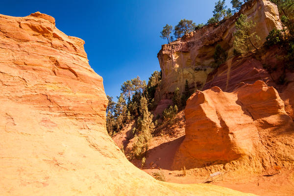 France, Provence Alps Cote d'Azur, Vaucluse, Roussillon. ochre mines