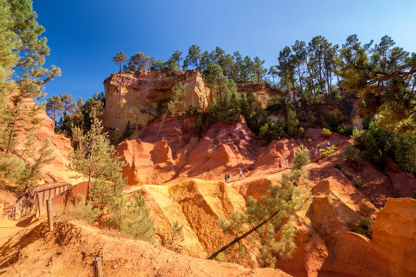 France, Provence Alps Cote d'Azur, Vaucluse, Roussillon. ochre mines