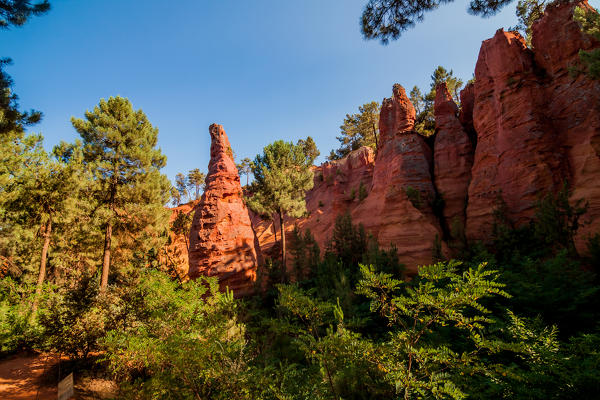 France, Provence Alps Cote d'Azur, Vaucluse, Roussillon. ochre mines