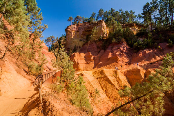 France, Provence Alps Cote d'Azur, Vaucluse, Roussillon. ochre mines