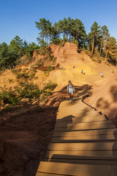 France, Provence Alps Cote d'Azur, Vaucluse, Roussillon. ochre mines