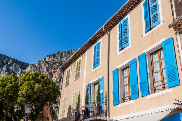 France, Provence, near Gorges du Verdon, Moustier-Sainte-Marie, street details