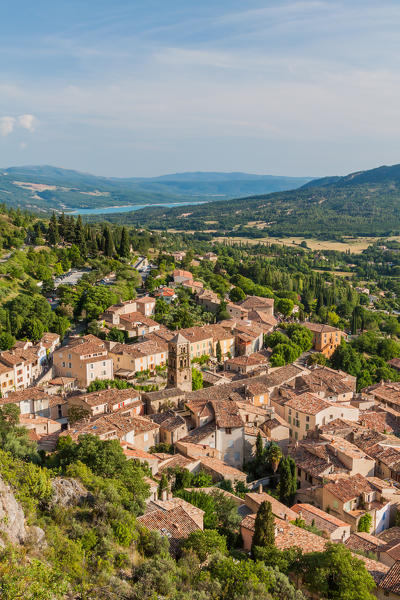 France, Provence, near Gorges du Verdon, Moustier-Sainte-Marie