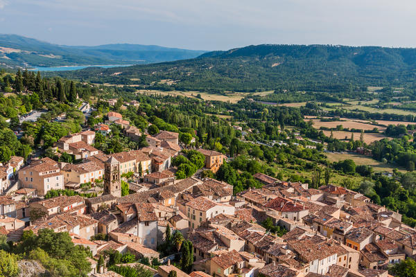 France, Provence, near Gorges du Verdon, Moustier-Sainte-Marie