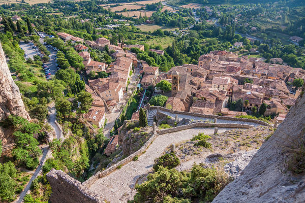 France, Provence, near Gorges du Verdon, Moustier-Sainte-Marie