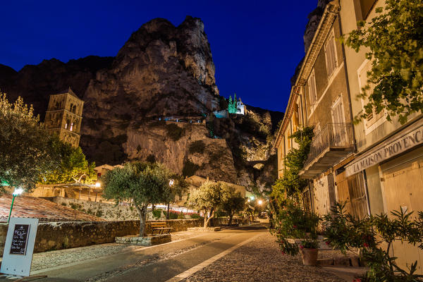 France, Provence, near Gorges du Verdon, Moustier-Sainte-Marie