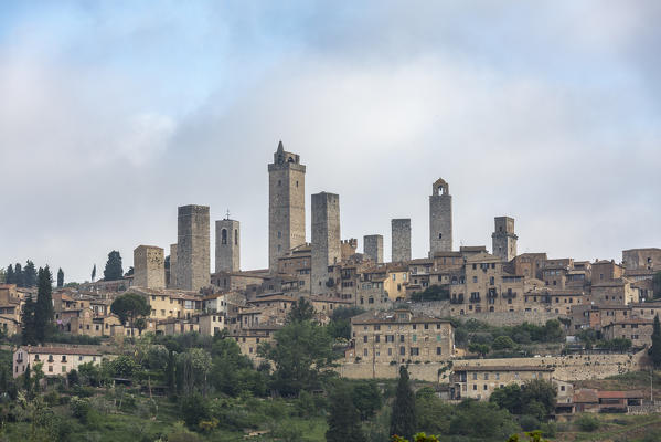 San Gimignano, Orcia Valley. Siena district, Tuscany, Italy.