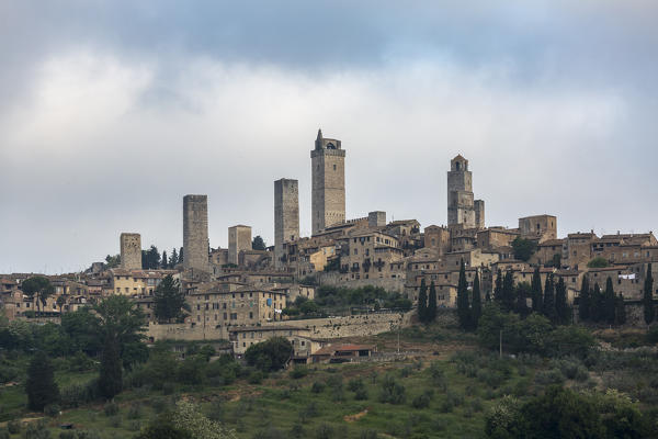 San Gimignano, Orcia Valley. Siena district, Tuscany, Italy.